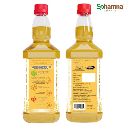 Cold & Wood Pressed Sunflower Oil 1L