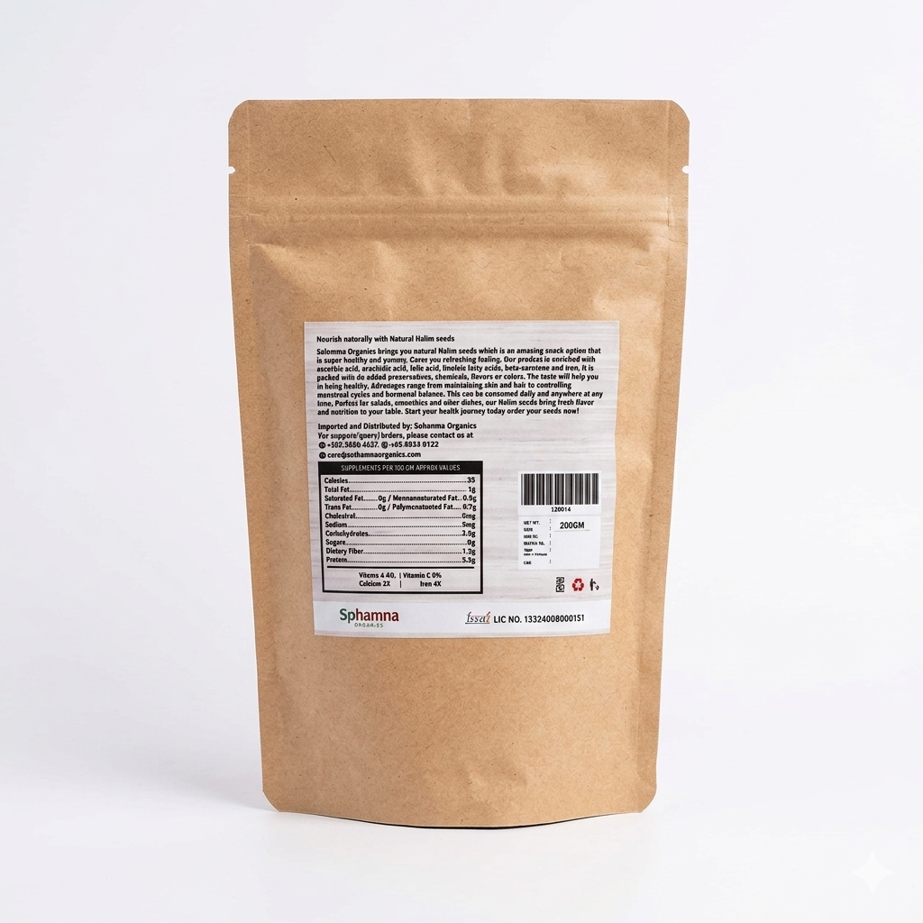 Premium Garden Cress Seeds | Halim Seeds 200g