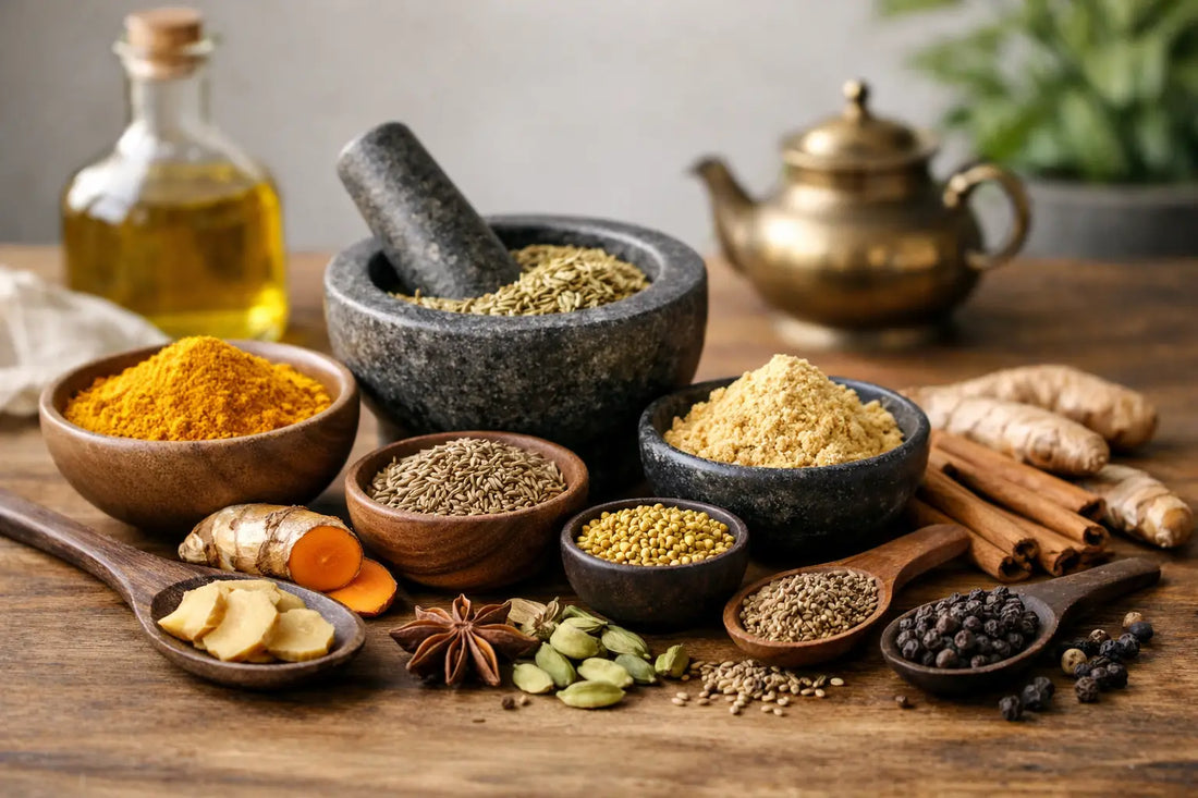 8 Ayurvedic Spices for Digestion at Home