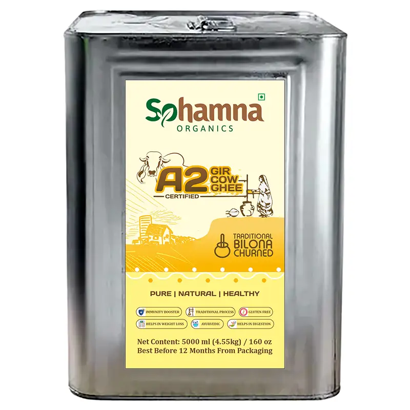 A2 Gir Cow Ghee 5LTR | Clarified Butter
