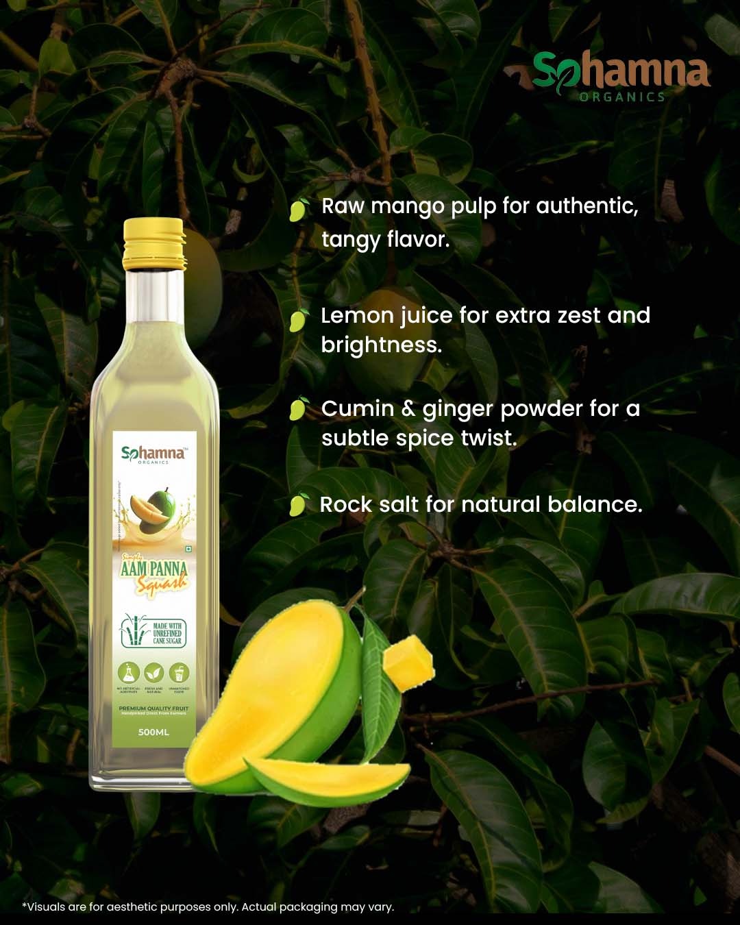 Natural Aam Panna Squash 500ml