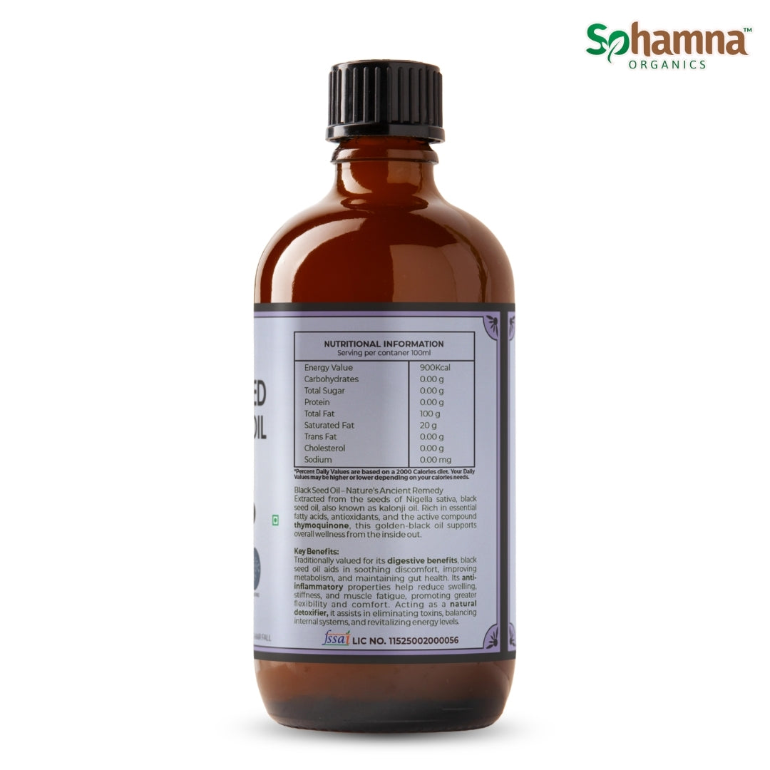 Cold & Wood Pressed Black Seed Oil 100ml