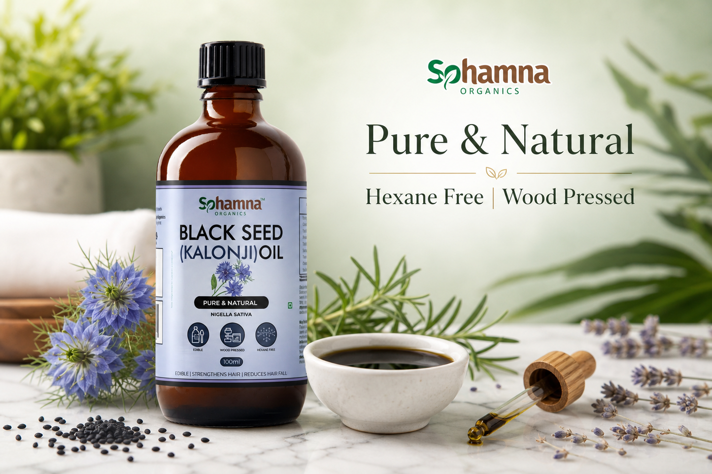 Cold & Wood Pressed Black Seed Oil 100ml