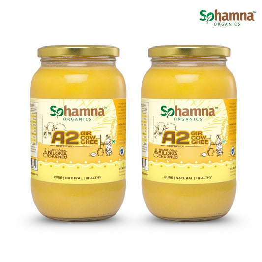 A2 Gir Cow Ghee Combo Pack (2 Jars) | Pure Desi Cow Ghee | Clarified Butter