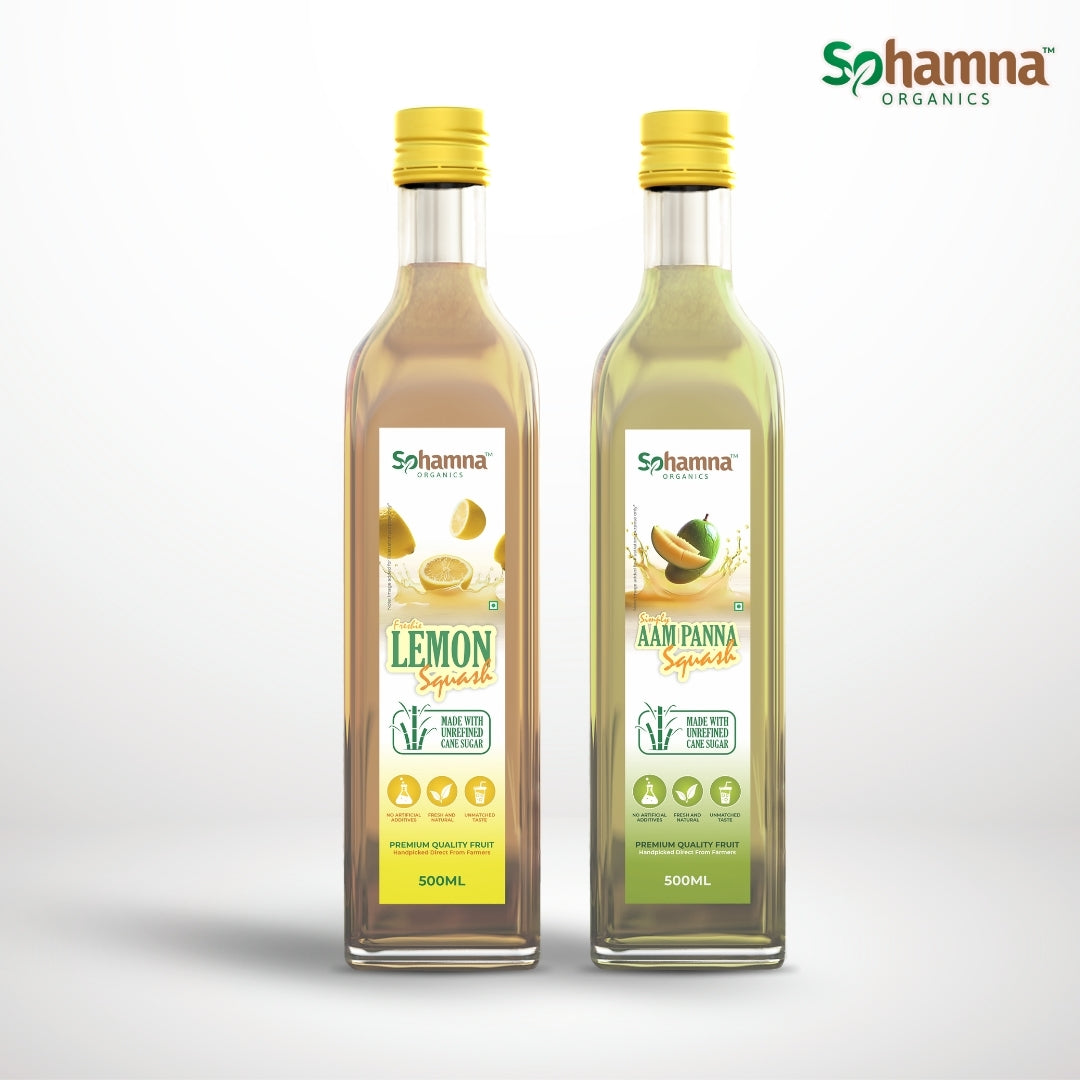 Lemon & Aam Panna Squash Combo (2 pack)