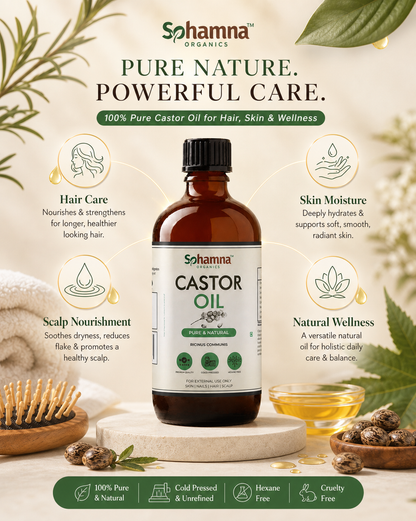 Cold & Wood Pressed Castor Oil 100ml