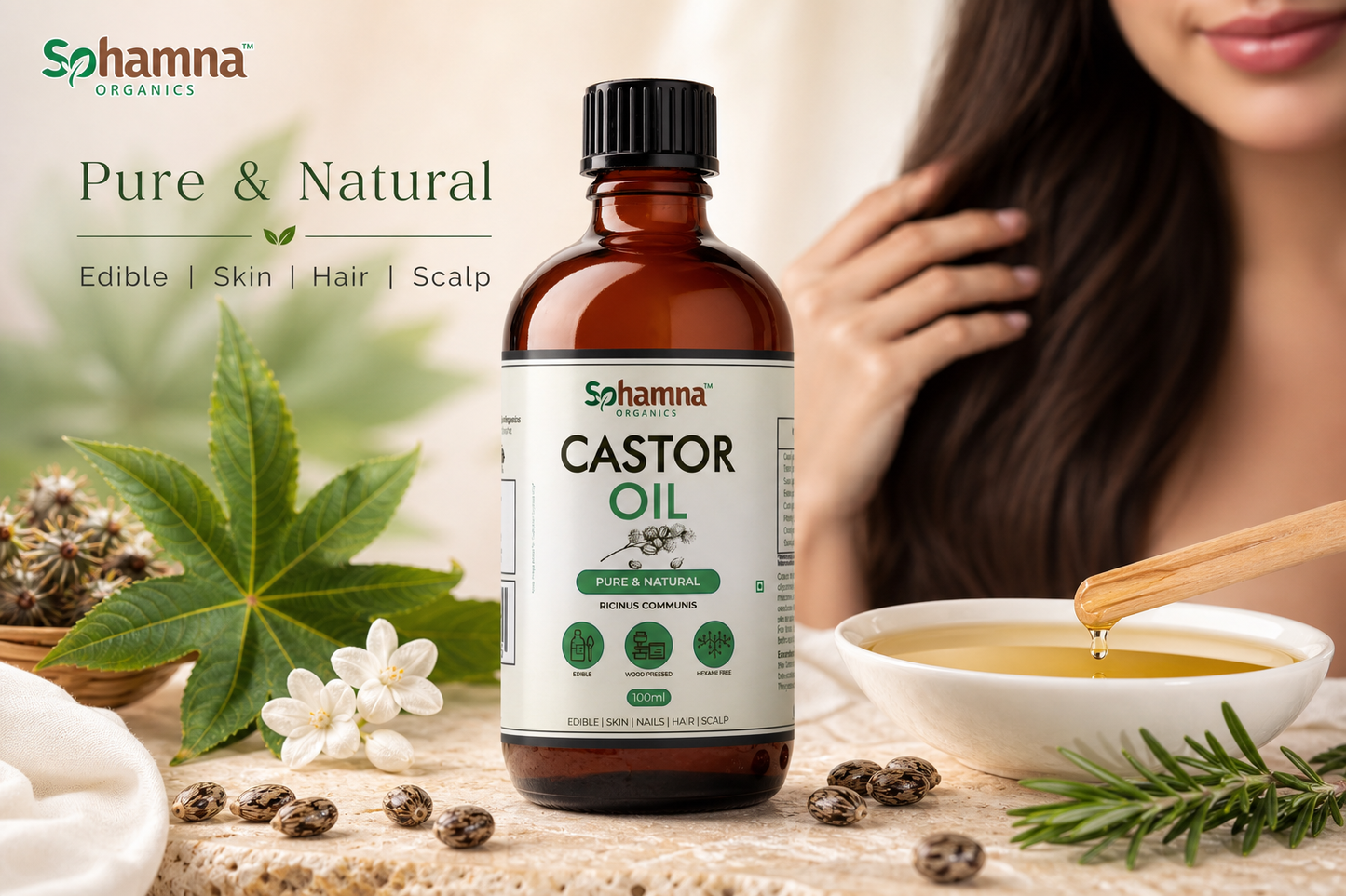 Cold & Wood Pressed Castor Oil 100ml