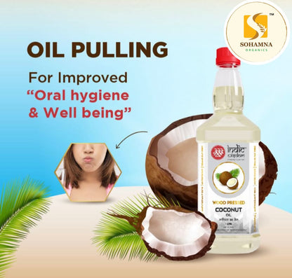 Cold & Wood Pressed Coconut Oil 1Ltr