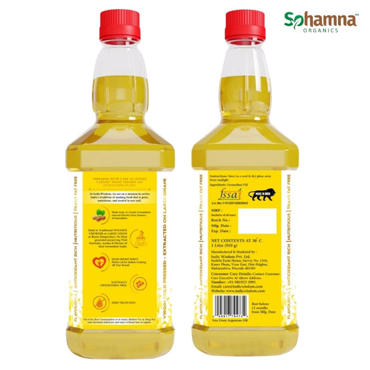 Cold & Wood Pressed Groundnut Oil 1Ltr