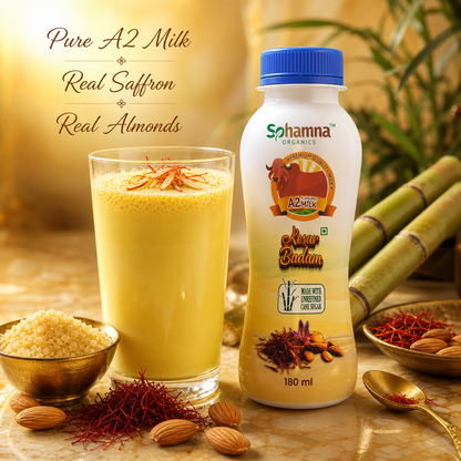 A2 Saffron Almond Flavoured Milk 180ml