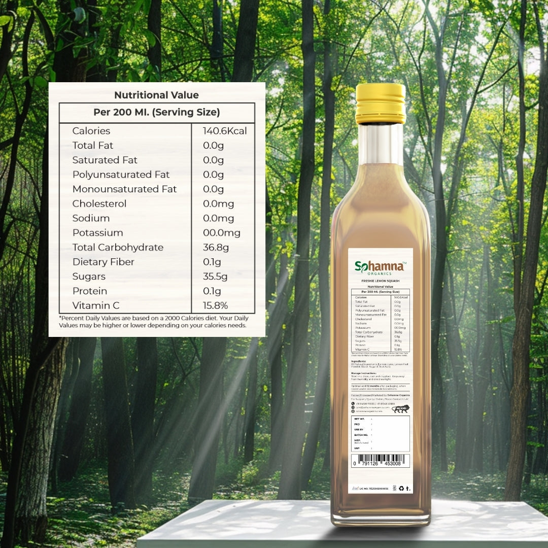 Natural Lemon Squash 500ml