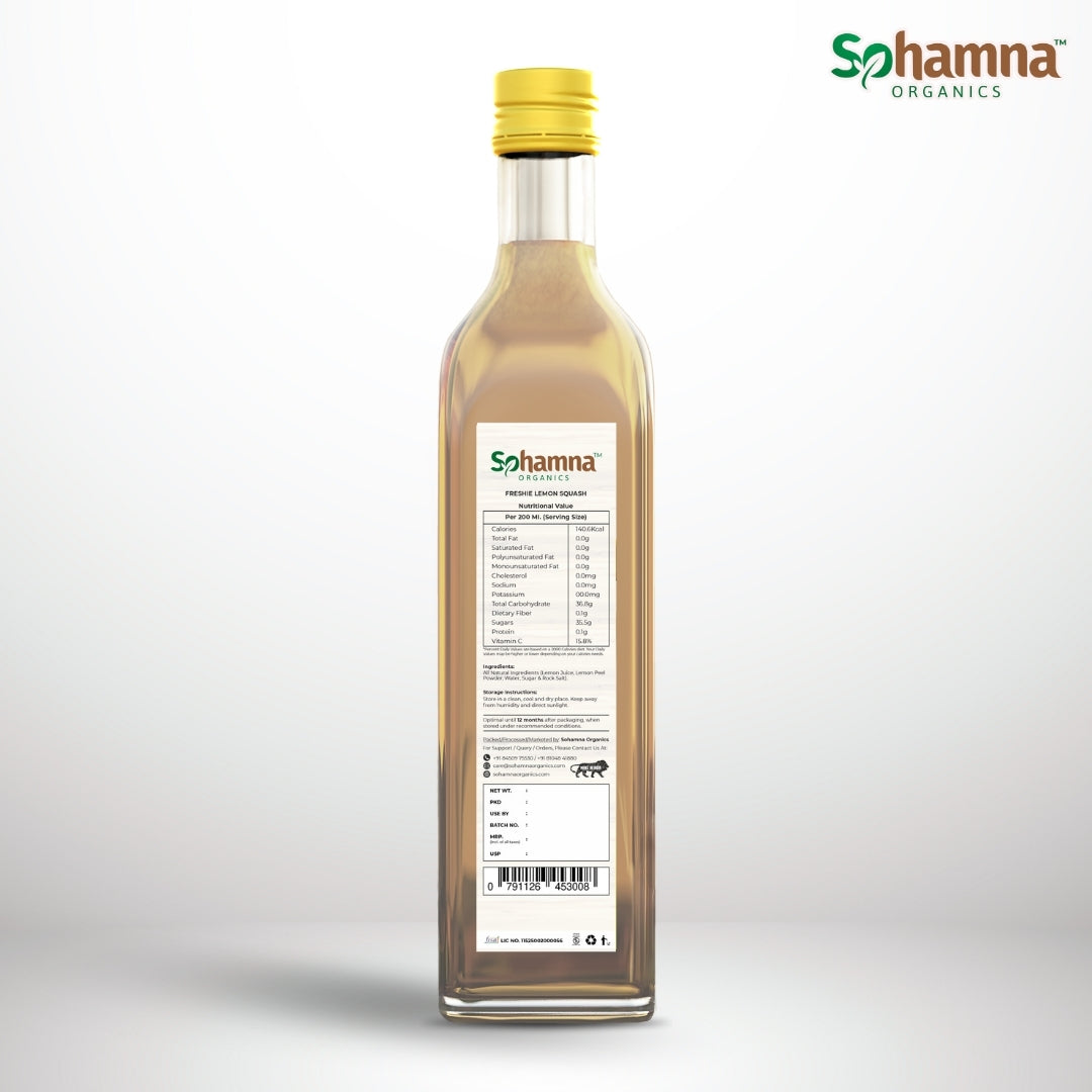 Natural Lemon Squash 500ml