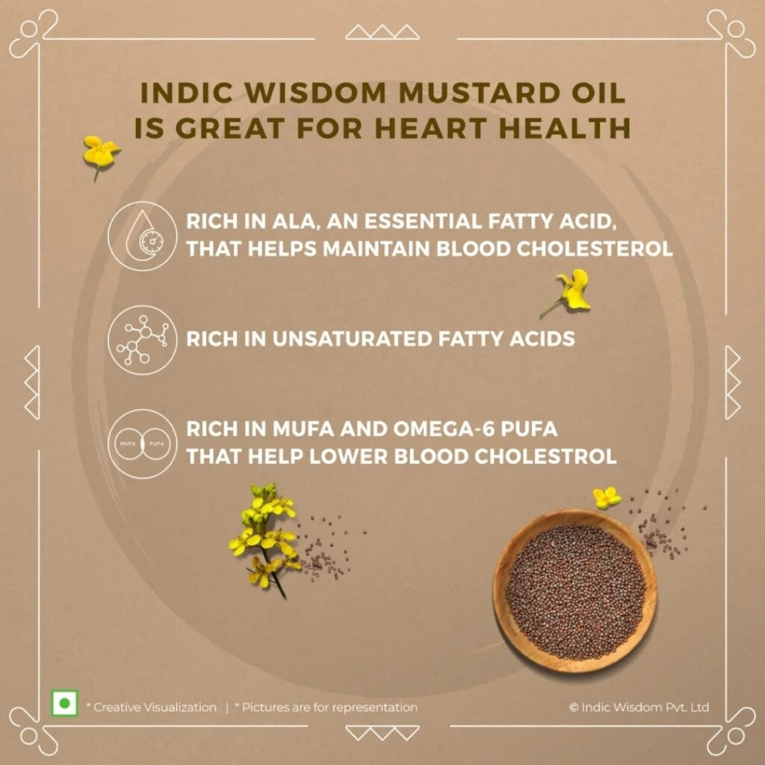 Cold & Wood Pressed Mustard Oil 1Ltr
