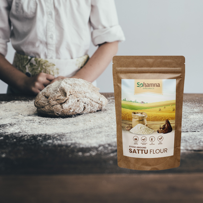 Stoneground Sattu | Roasted Gram Flour 500g