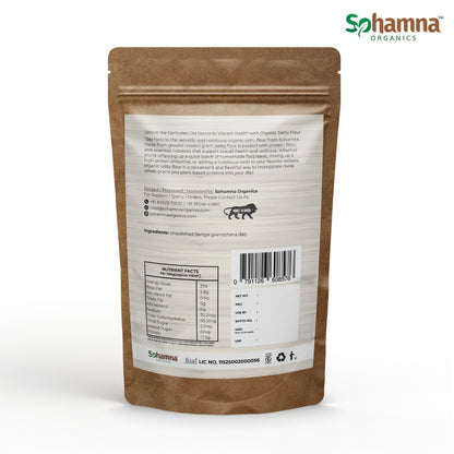 Stoneground Sattu | Roasted Gram Flour 500g