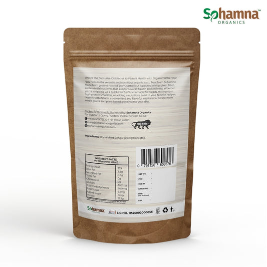 Stoneground Sattu | Roasted Gram Flour 500g
