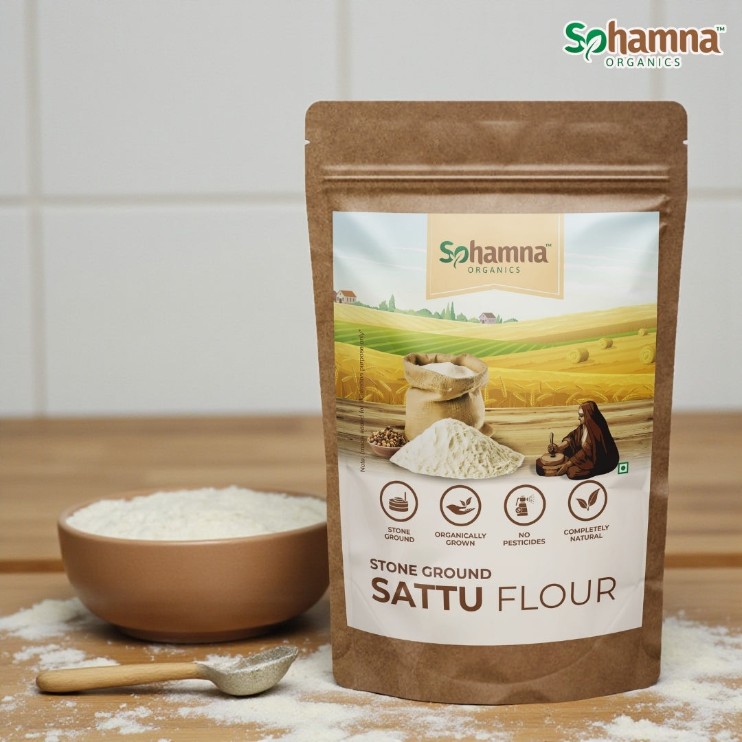 Stoneground Sattu | Roasted Gram Flour 500g
