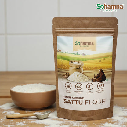 Stoneground Sattu | Roasted Gram Flour 500g