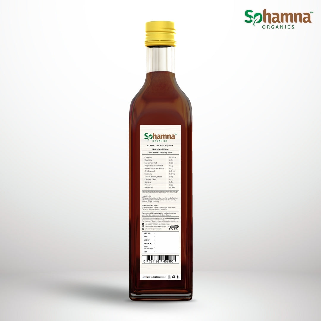 Natural Thandai Squash 500ml