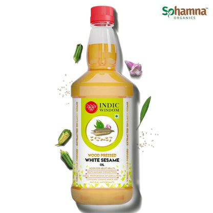 Cold & Wood Pressed White Sesame Oil 1L
