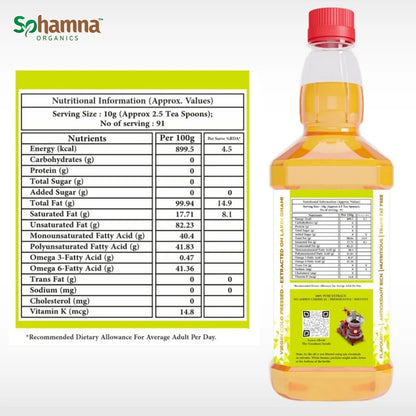 Cold & Wood Pressed White Sesame Oil 1L