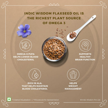 Cold & Wood Pressed Flaxseed Oil 100ml