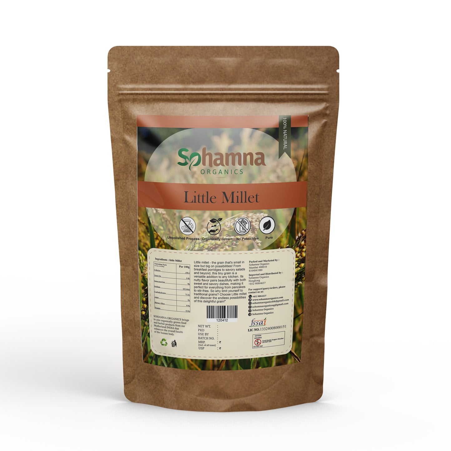 Little Millet 500g – Gluten-Free Ancient Grain